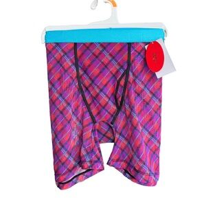 PARADE | NWT Women’s Mesh Plaid Panties | Pink and Blue | Medium